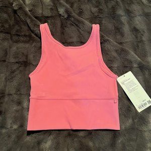 Lululemon Power Pivot Tank Ribbed Pink Blossom NWT